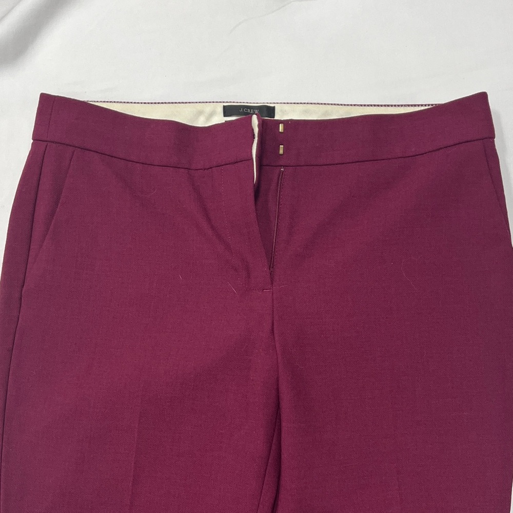 J. Crew Campbell Deep Red Trousers